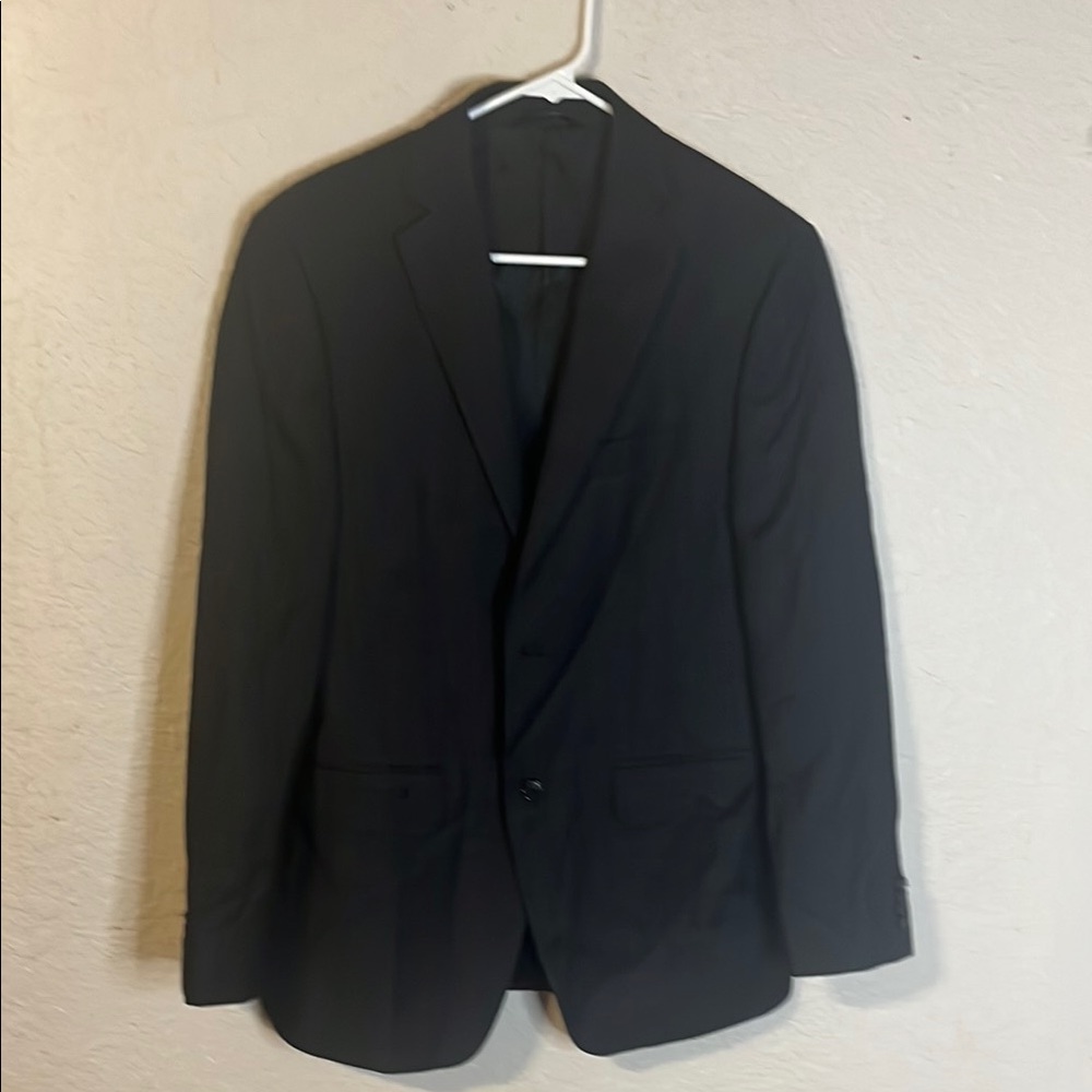 Marc Anthony Black Sport Coat Classic Blazer 100% Wool